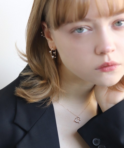 cui-cui（キュイキュイ） ネックレス パール リリー サークル