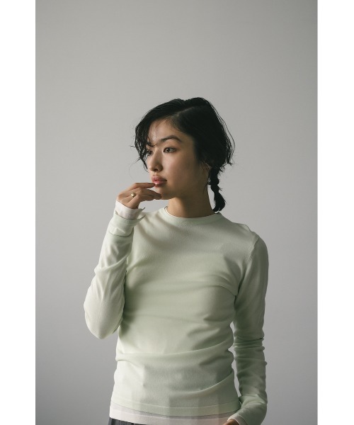 「STYLEMIXER」 長袖ニット FREE ベージュ レディース_画像5