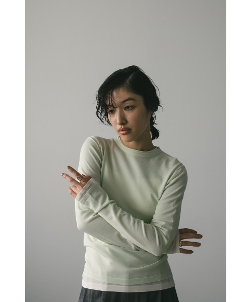 「STYLEMIXER」 長袖ニット FREE ベージュ レディース_画像6