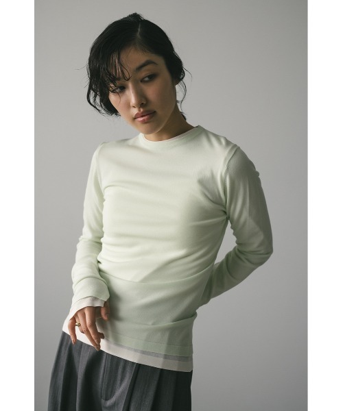 「STYLEMIXER」 長袖ニット FREE ベージュ レディース_画像7