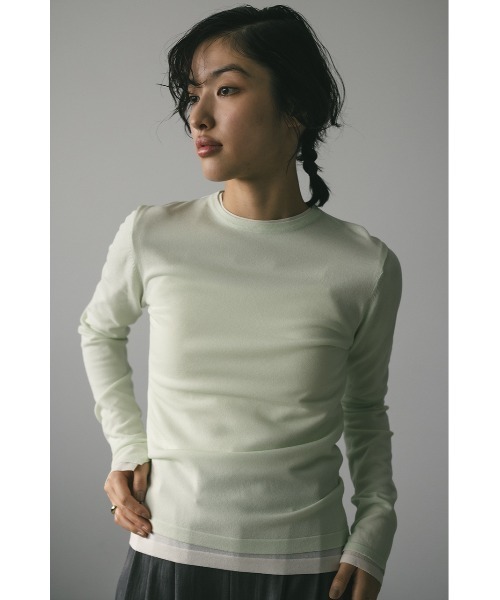 「STYLEMIXER」 長袖ニット FREE ベージュ レディース_画像8
