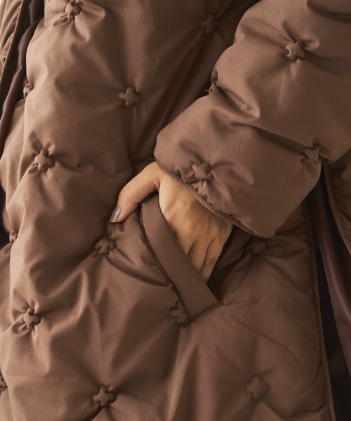 「Kastane」 ノーカラーコート FREE ブラウン レディース_画像2