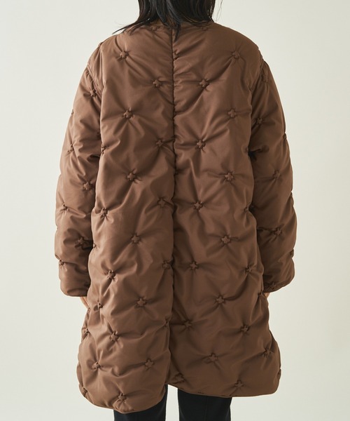 「Kastane」 ノーカラーコート FREE ブラウン レディース_画像3