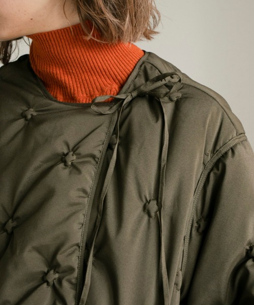 「Kastane」 ノーカラーコート FREE ブラウン レディース_画像4