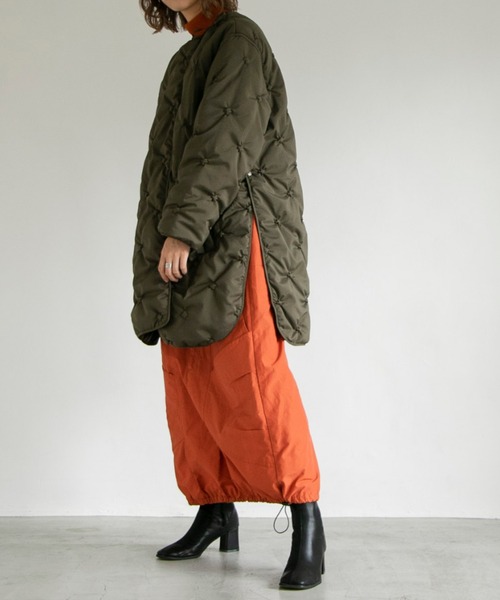 「Kastane」 ノーカラーコート FREE ブラウン レディース_画像6