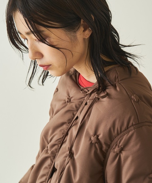 「Kastane」 ノーカラーコート FREE ブラウン レディース_画像7