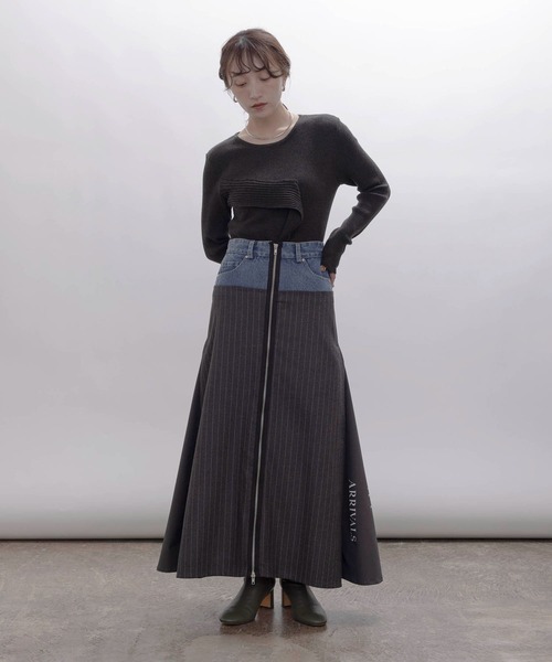 「Eimee Law」 ロングスカート MEDIUM グレー レディースの画像
