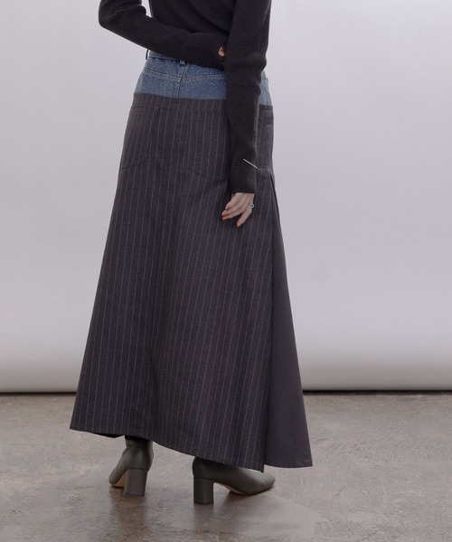 「Eimee Law」 ロングスカート MEDIUM グレー レディースの画像