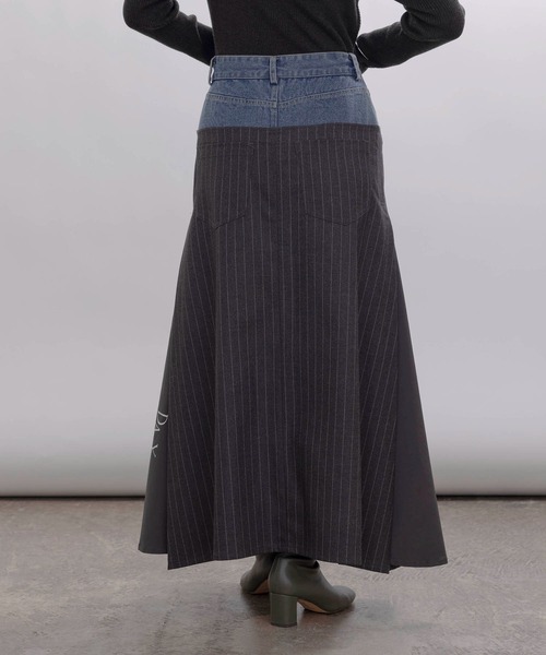 「Eimee Law」 ロングスカート MEDIUM グレー レディースの画像