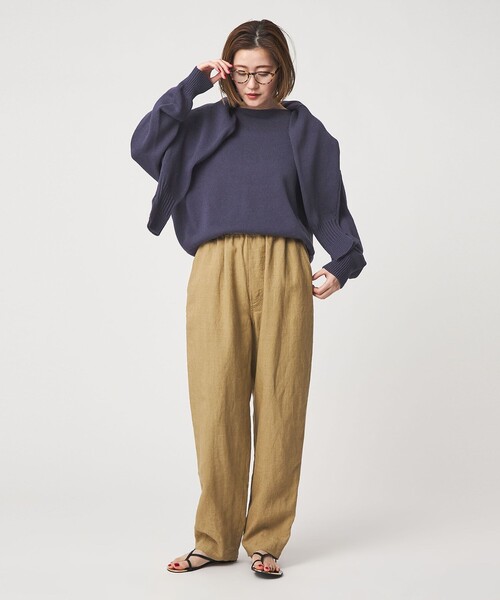 conte ニット セーター 「conte」コットン リリヤーン ニット
