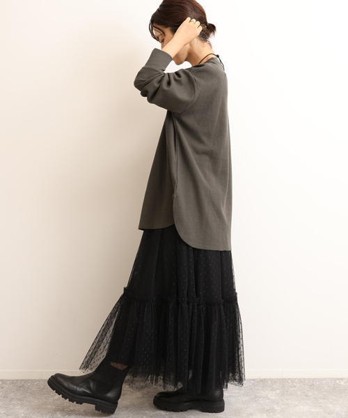「JOURNAL STANDARD relume」 長袖カットソー FREE ダークブルー レディース_画像9