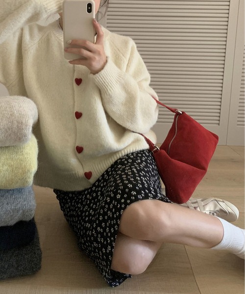「MAISON DE THERESE」 ニットカーディガン M グレー レディース_画像4