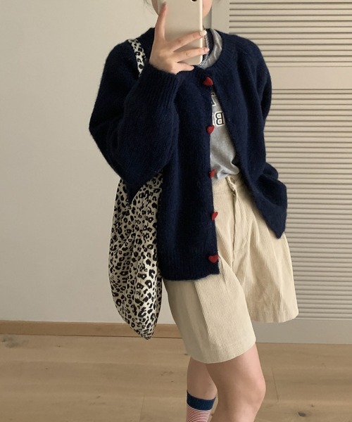 「MAISON DE THERESE」 ニットカーディガン M グレー レディース_画像9