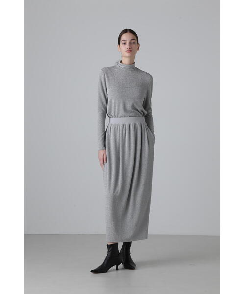 「ADORE」 ロングスカート 38 ネイビー レディース_6