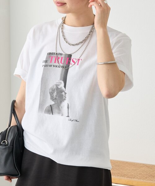RIVE DROITE（リヴドロワ） tシャツ 「目を惹く大人のフォトTee