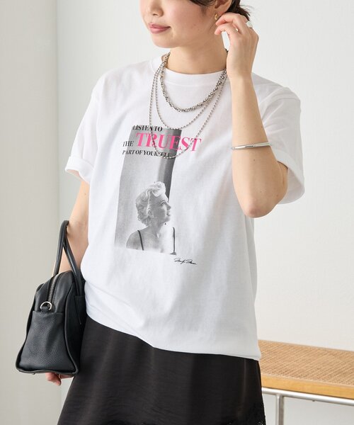 RIVE DROITE（リヴドロワ） tシャツ 「目を惹く大人のフォトTee