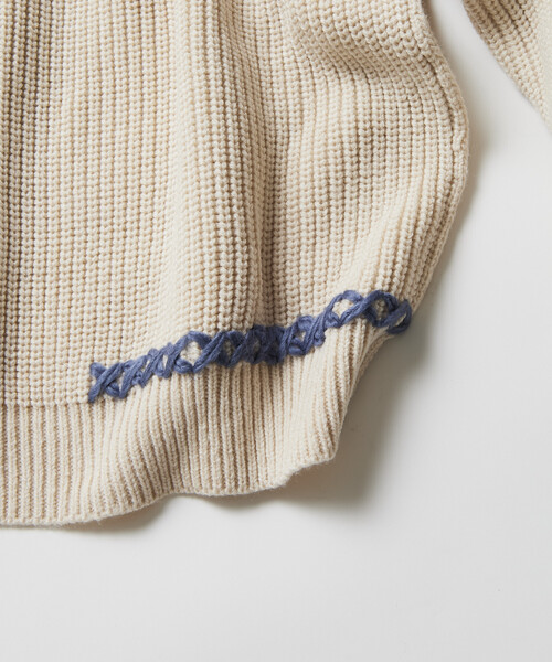 「FREAK'S STORE」 長袖ニット LARGE ブラック メンズ_画像8