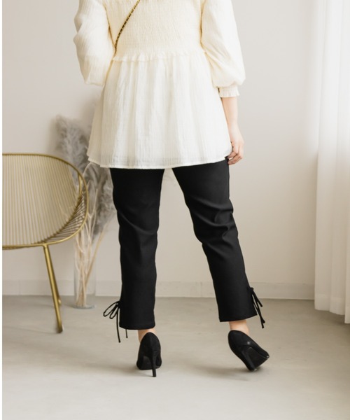 「CLETTE」 パンツ 3L ブラック レディース_画像5