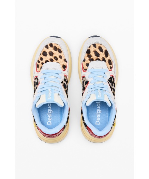 Desigual（デシグアル） スニーカー レオパードチャンキーソール 