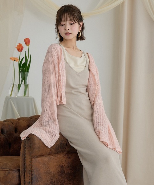 mideal（マイディール） ワンピース layered rib onepiece