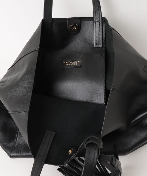 「BEAUTY\u0026YOUTH UNITED ARROWS」 ハンドバッグ FREE ブラック レディースの画像