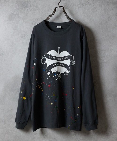 NUMBER (N)INE（ナンバーナイン） tシャツ HAND PAINTED NUMBER (9)INE