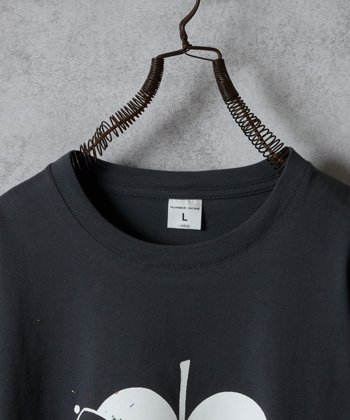 NUMBER (N)INE（ナンバーナイン） tシャツ HAND PAINTED NUMBER (9)INE