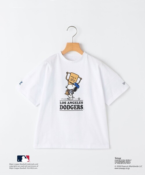 tシャツ SHIPS KIDS:85〜95cm/ PEANUTS×MLB プリント Tシャツ キッズ 子供服 男の子の画像
