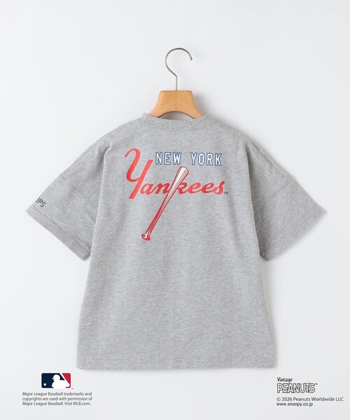 tシャツ SHIPS KIDS:85〜95cm/ PEANUTS×MLB プリント Tシャツ キッズ 子供服 男の子の画像