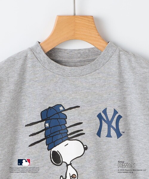 tシャツ SHIPS KIDS:85〜95cm/ PEANUTS×MLB プリント Tシャツ キッズ 子供服 男の子の画像