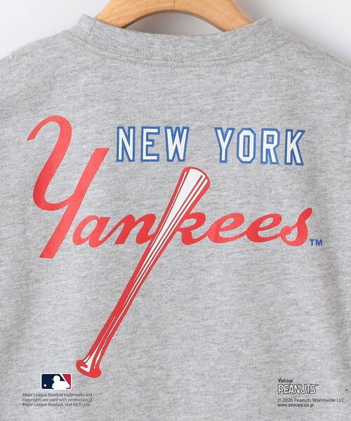 tシャツ SHIPS KIDS:85〜95cm/ PEANUTS×MLB プリント Tシャツ キッズ 子供服 男の子の画像