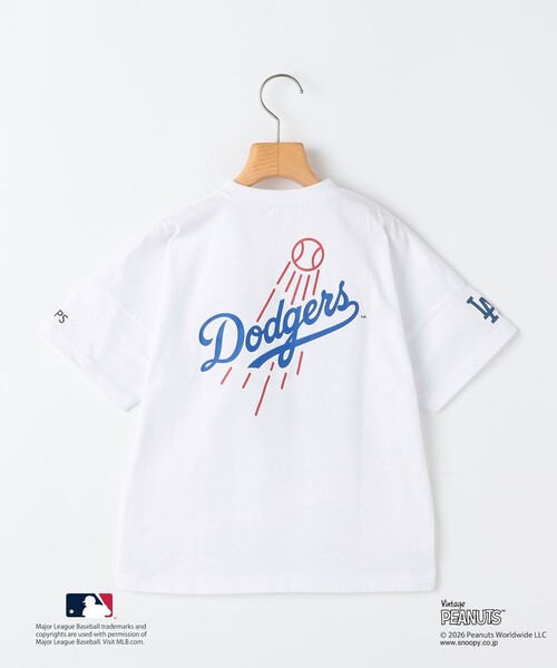 tシャツ SHIPS KIDS:85〜95cm/ PEANUTS×MLB プリント Tシャツ キッズ 子供服 男の子の画像