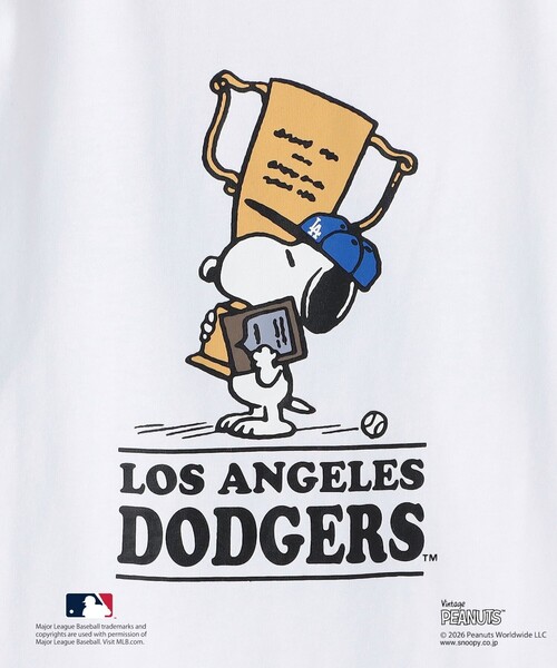 tシャツ SHIPS KIDS:85〜95cm/ PEANUTS×MLB プリント Tシャツ キッズ 子供服 男の子の画像