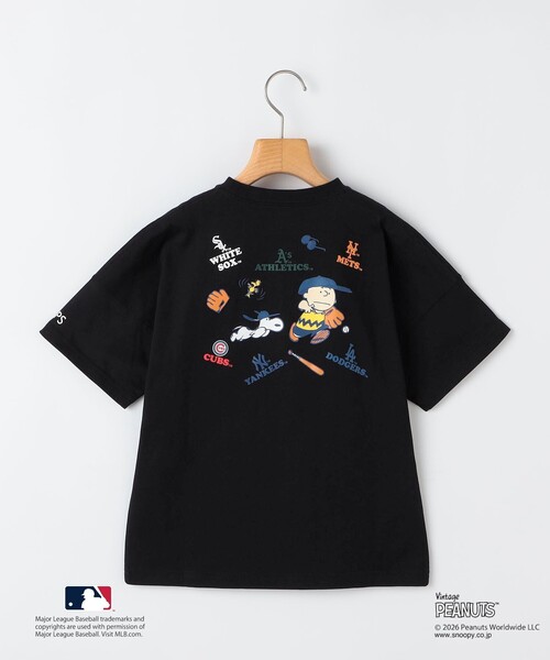 tシャツ SHIPS KIDS:85〜95cm/ PEANUTS×MLB プリント Tシャツ キッズ 子供服 男の子の画像