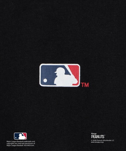 tシャツ SHIPS KIDS:85〜95cm/ PEANUTS×MLB プリント Tシャツ キッズ 子供服 男の子の画像