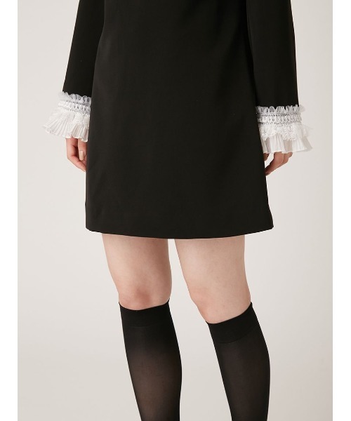 「LILY BROWN」 長袖ワンピース 0 ダークネイビー レディースの画像