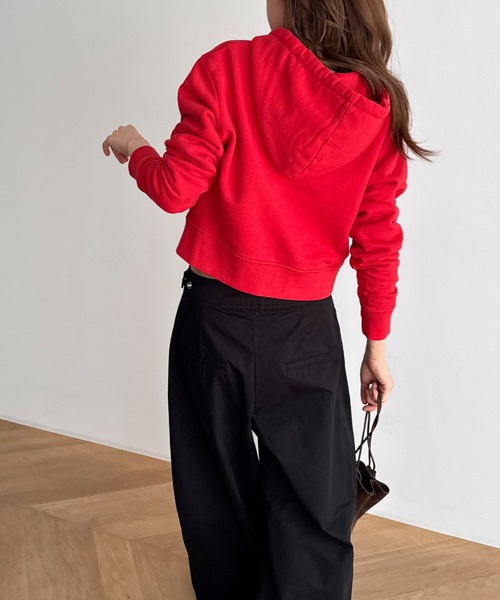 「CANAL JEAN」 「HARING」ジップアップパーカー ONE SIZE グレー レディースの画像