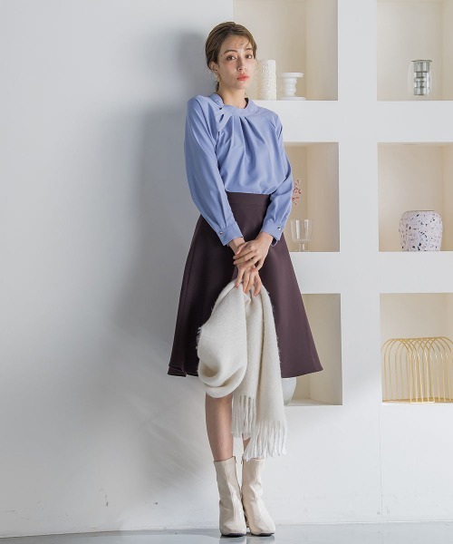 「ketty」 フレアスカート M ボルドー レディース_画像2