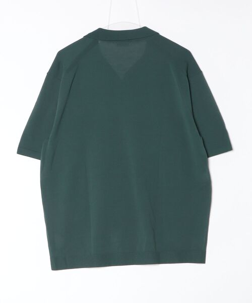 ポロシャツ 「ATON」 FINE ICE COTTON SKIPPER POLO SWEATER メンズ レディースの画像
