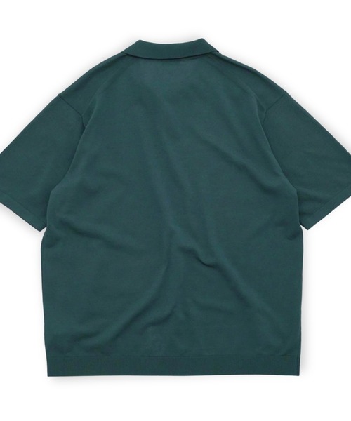 ポロシャツ 「ATON」 FINE ICE COTTON SKIPPER POLO SWEATER メンズ レディースの画像