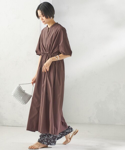 SHIPS（シップス） ワンピース 半袖 「接触冷感 / 撥水加工」TEXBRID(R