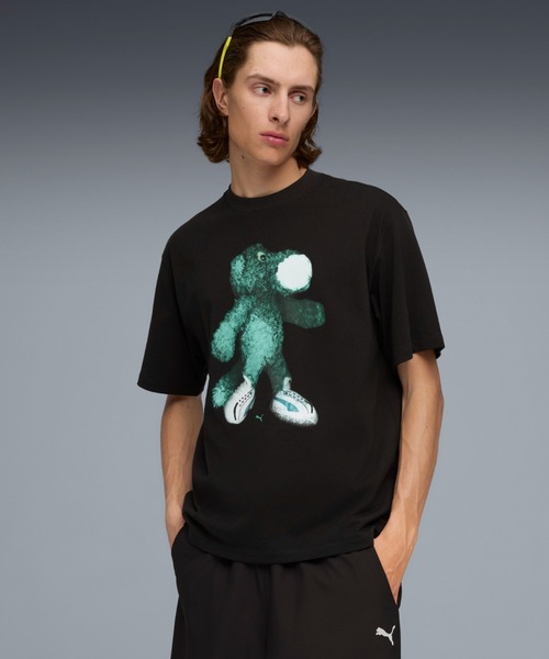 PUMA（プーマ） tシャツ メンズ グラフィック マスコット 半袖 Tシャツ