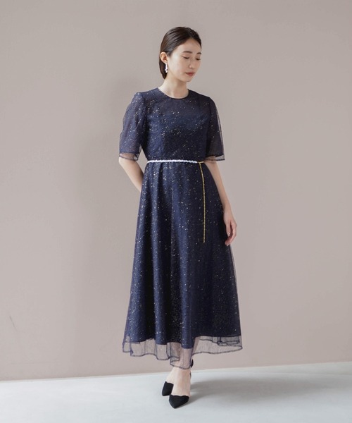 「kaene」 半袖ワンピース 36 ブルー レディース_画像2