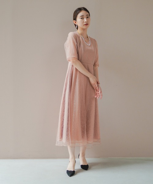 「kaene」 半袖ワンピース 36 ブルー レディース_画像3