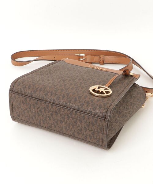【未使用】MICHAEL KORS ショルダーバッグ MK柄 茶色 斜め掛け MICHAEL KORS（マイケルコース） ショルダーバッグ - ブラウン