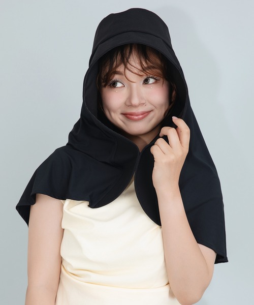 帽子 ハット uvカット 紫外線カット 「Yoki」UVカットケープバイザー