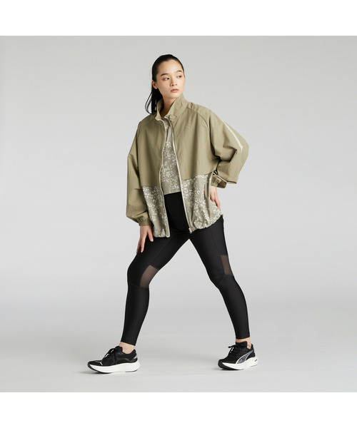 「PUMA」 ナイロンブルゾン LARGE グリーン系その他 レディース_画像7