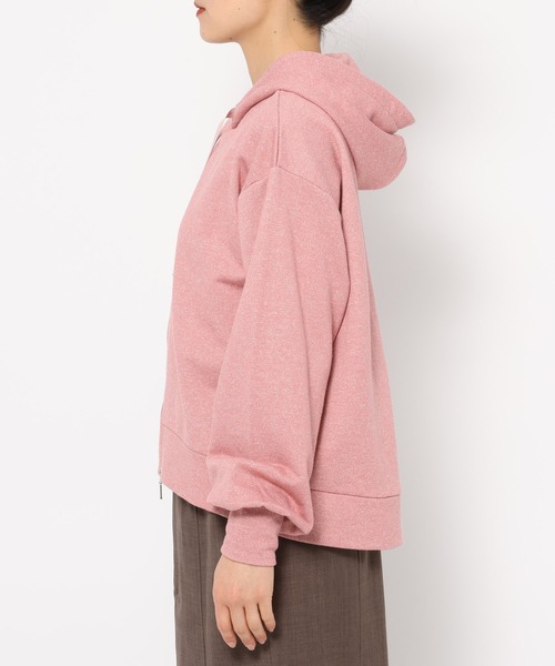 「mysty woman」 ジップアップパーカー FREE ピンク レディース_画像7