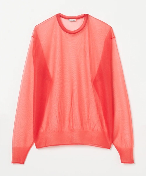 tシャツ 「INSCRIRE/アンスクリア」Sheer Pull Over Knit/シアープルオーバーニット レディースの画像