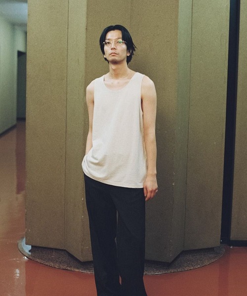 LIDnM（リドム） タンクトップ LINEN SLUB TANK TOP メンズ : ZOZOTOWN